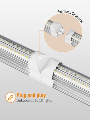 Image of OnlyLux LED Shop Light, 25W 3750LM 6000K Super Bright(6 Pack)