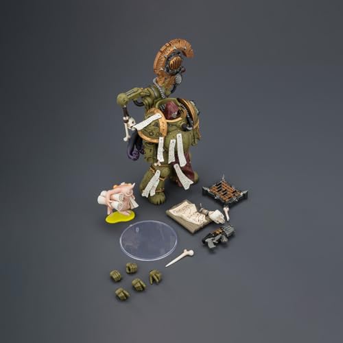 Image of JOYTOY Warhammer 40,000 1 /18 Action Figure Death Guard Tallyman with Plasma Pistol Collection Model Pre-Order
