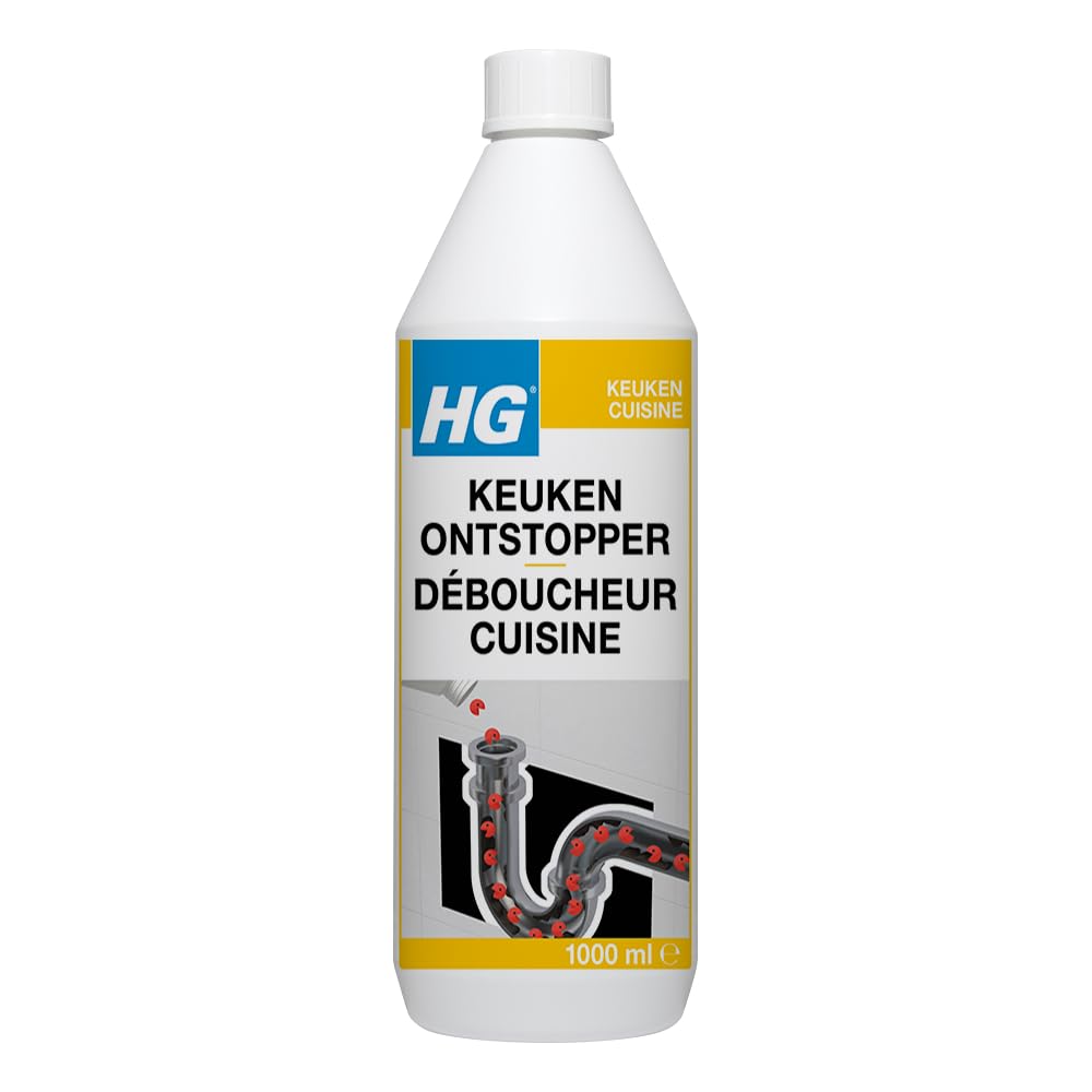 HG Keukenontstopper En Gootsteenontstopper, Effectieve Formule, Verwijdert Verstoppingen In De Gootsteen, Niet Schadelijk, Ontstopt Leidingen En Pijpen - (481100103)