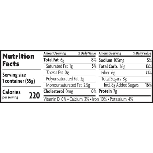 Nature'S Path LEPUSMGRYC11034 Organic Maple Pecan Instant Oatmeal Cup, 1.94 Ounce (Pack Of 12), Non-Gmo, 7G Plant Based Protein, With Omega-3 Rich Chia Seeds thumb #6