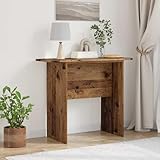 Grand espace de stockage INLIFE Table Console Bois Ancien 93 x 40 x 75 cm Bois d\'ingénierie