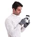 HIYATO Mens Touchscreen Gloves,Winter Warm Soft Wool Lining Gloves for Men and Women (Grey)