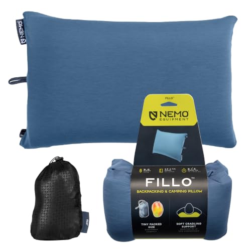 NEMO-Equipment-Fillo-Camping-Pillow-Blue-HorizonOmbre-Blue NEMO Equipment Fillo Camping Pillow - Blue Horizon/Ombre Blue - Image 1