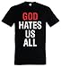 Produktbild Urban Backwoods God Hates Us All Herren T-Shirt Schwarz Größe 2XL