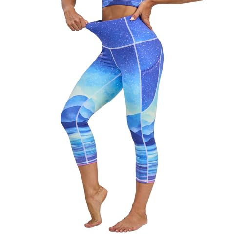 Pantalones de yoga con control de abdomen y compresión 7/8
