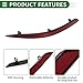 Motoforti Bumper Reflector Side Marker for Audi Q3 F3 2018-2022 Plastic Red Durable Rear Left Right Bumper Reflectors