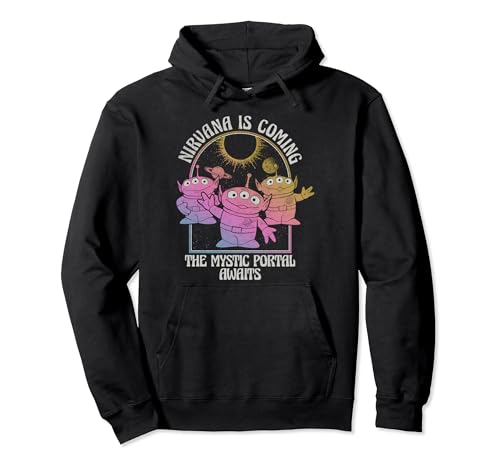 Hoodie Aliens Toy Story Nirvana vintage en coton noir ample pour homme et femme