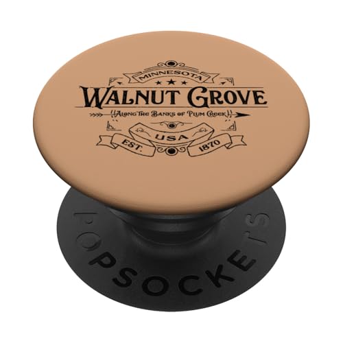 Walnut Grove, Minnesota, États-Unis, fondée en 1870, rives de Plum Creek PopSockets PopGrip Adhésif