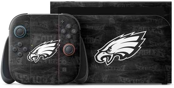 Skinit Decal Gaming Skin Compatible with Nintendo Switch 2 (2025) with Joy-Con - Officially Licensed NFL Philadelphia Eagles Distressed Design