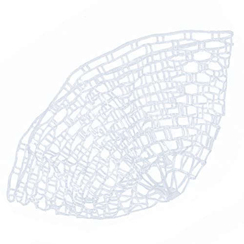 Vbest life Fly Fishing Landing Net, Clear Rubber Net Replacement Mesh Bag Outdoor (100CM) Fly Fishing Net Fishing Net Fishing Supplies