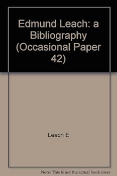 Paperback Edmund Leach: a Bibliography (Occasional Paper 42) Book