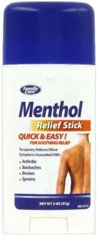 Extra Strength Menthol Pain Relief Stick - For Soothing Pain Relief, 2 oz,(Coralite)
