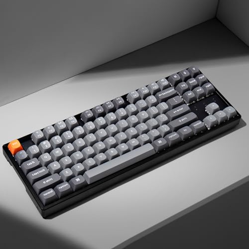 Image of Keychron K8 Max QMK Wireless Custom Mechanical Keyboard, RGB TKL 80% Layout Bluetooth 5.1 /2.4G /USB-C Programmable, Super Banana Switch NKRO Gaming Keyboard for Mac /Windows /Gamers