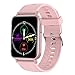 Smartwatch Inteligentny zegarek, 1,65 cala z 30 trybami sportowymi, Termometr do pomiaru temperatury ciała, pulsometr i tlen we krwi, Smartwatch dla mężczyzn Kobiety dla,Pink