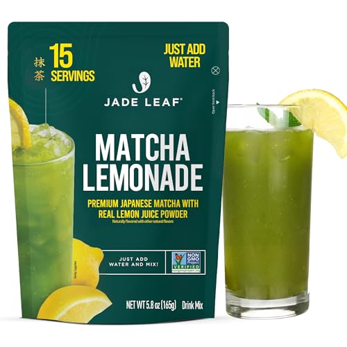 Image of Jade Leaf Matcha Lemonade Mix, 165g / 5.8oz | Sift-Free Matcha Powder for Refreshing Lemonade - Easy to Make, Just Add Water - Low Caffeine Iced Tea