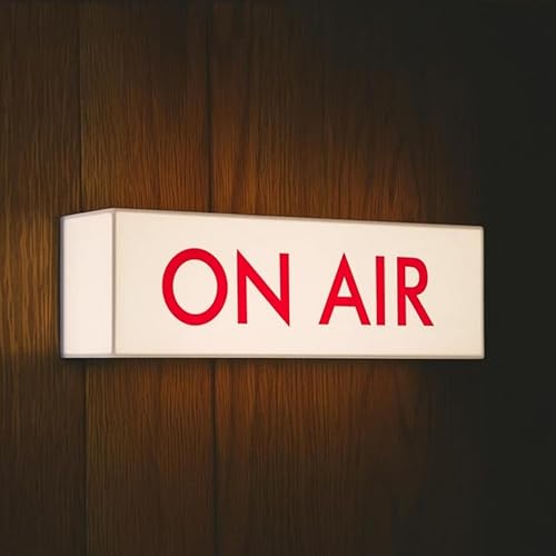 ON AIR Sign Light Box, Vintage LED Studio Warning Light for Recording, Podcast, YouTube, Live...