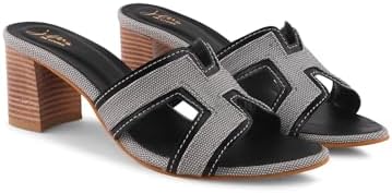 JM LOOKS Women’s Open-Toe Block Heel Sandals Stylish Design with Comfortable Cushioned Sole