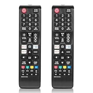 Universele afstandsbediening voor Samsung Smart TV, Crystal UHD, Neo QLED, The Frame & 4K/8K televisie - vervanging voor originele BN59-01315B, Smart TV afstandsbediening, sneltoetsen (2 stuks)