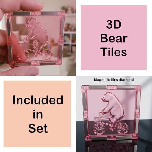 Image of SNAPTRON Magnetic Blocks for Kids Tiles -40 Pieces Set Gifts for Girls, Boys, Magnetic Blocks for Kids 3+ Years, 4 5 6 7 8 9 10 / Constructing & Learning Builder Educational Magnetiles Game