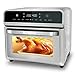 HYSapientia® Freidora sin Aceite 24L, Mini Horno Sobremesa Convección,1800W Freidora Aire con 8 Programas, Horno Aire Caliente con 8 Accesorios Gratis, Air Fryer, Pantalla LED Táctil, con Recetas