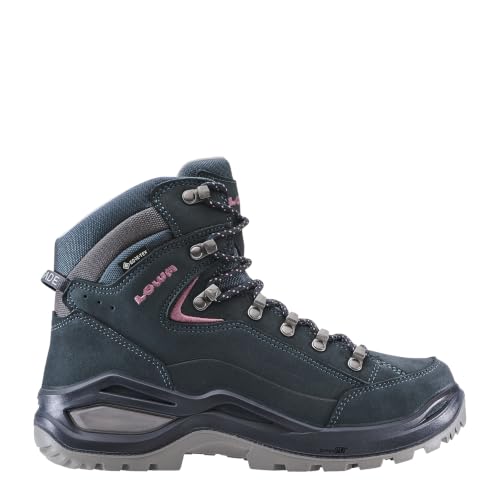 LOWA Stiefel mittel RENEGADE EVO GTX MID Ws stahlblau/altrosa, 41