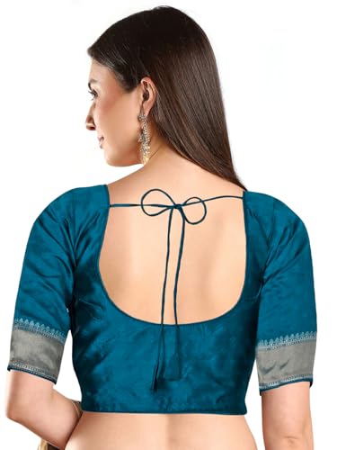 Image of Chandrakala Casual Blouses for Women Sarees,Readymade (B186-P)