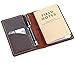 Leather Journal Cover for Field Notes, Moleskine Cahier Cover, Handmade Vintage Leather Cover for 3.5" x 5.5" Notebooks, Coffee