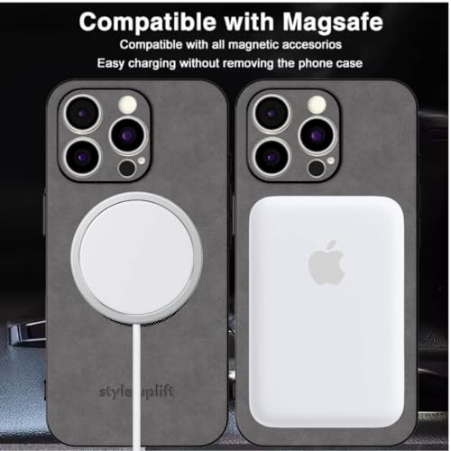 Style Uplift Su iPhone 16 Magnetic Suede Case with Magsafe, Gray by Style Uplift - Used condition - Image 6