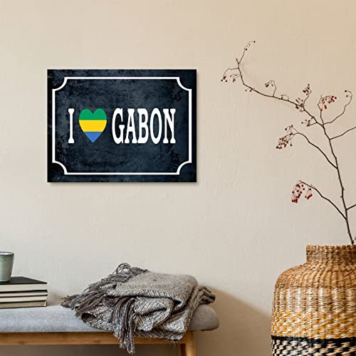 Pósteres impresos de la bandera de Gabón para decoración de pared en dormitorio 5