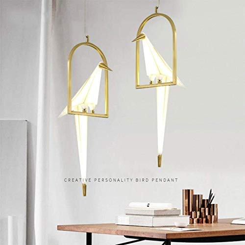 Lustre grue de papier acrylique pour illuminer un cafe bar ou salon moderne
