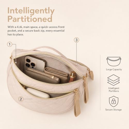 Image of Crossbody Purse for Women Small Crossbody Bags Trendy Vegan Leather with Adjustable Shoulder Straps Gift for Mother Wife Mom