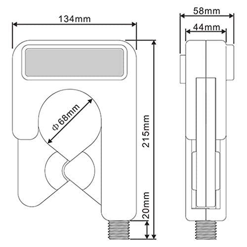 High Voltage Leakage Current Sensor Probe ETCR068H 0.00A～60A Range 0.01mA Resolution for Higher Harmonic Current Phase Electric Energy Power Factor Measurement