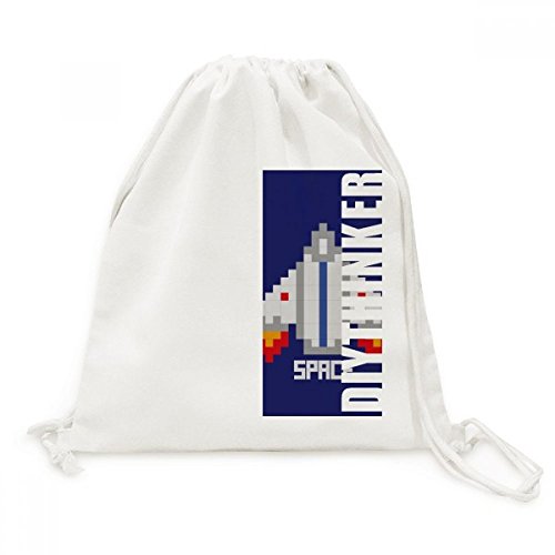 Sac cordon univers pixel pour voyage et sport en toile durable