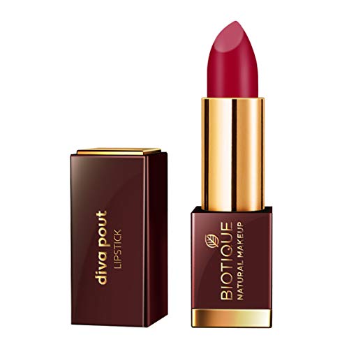 Image of Biotique Natural Makeup Diva Pout Lipstick, Color Me Pink, 4g