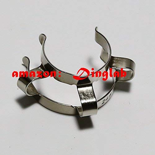 Dinglab, Glass Metal Clip For 24/40 Standard Taper Joint,Standard Keck,Laboratory Lab Clamp Clip,Keck Clip,24# Standard Conical Interface Clip,24/29,10Pc #TOP2