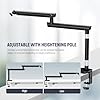 NEEWER Microphone Stand, Low Profile Damped Mic Holder Boom Arm Desk Mount with Ball Head & 3/8" 5/8" Adapters Compatible with Blue Yeti Snowball HyperX QuadCast SoloCast Shure, Max Load 3.3 lb, MS007 #3