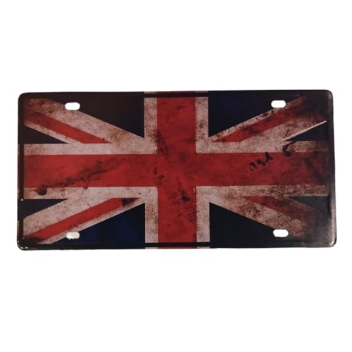 Image of inchEngland Flag inch Vintage Retro Metal Signs - License Wall Plate, Car Tag - Ideal for Cafe, Restaurant, Shop, Home, Hotel, Club, Office, Living Area - Design Plaque