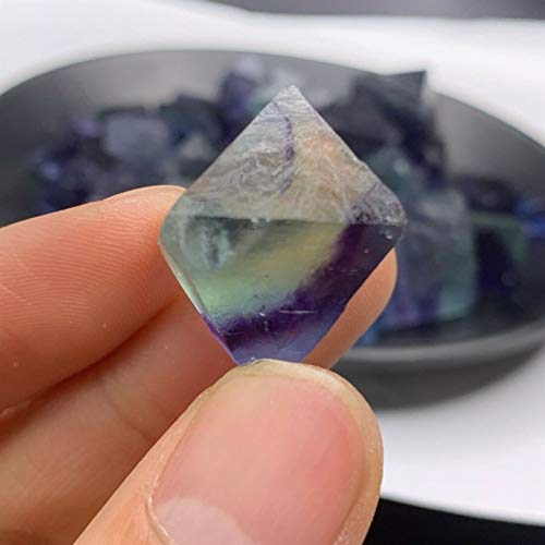 100G Natuurlijke kleuren fluoriet kristallen octaëder originele stenen kristal gem minerale thuis desktop aquariumdecoratie kristallen (Color : 100G) - Image 5