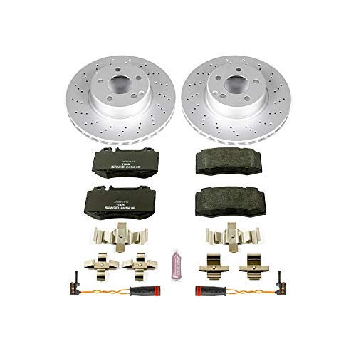 Image of Power Stop ESK2932 Front Euro-Stop Brake Kit Mercedes and 2 Front Sensor Wires For Mercedes-Benz CL500, Mercedes-Benz S, Mercedes-Benz S430, Mercedes-Benz S500 [Model Specific]