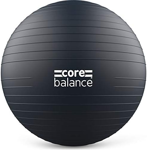 Core Balance, berstsicherer Gymnastikball - für Fitness Yoga Schwangerschaft - 55cm 65cm 75cm 85cm - inkl. Luftpumpe