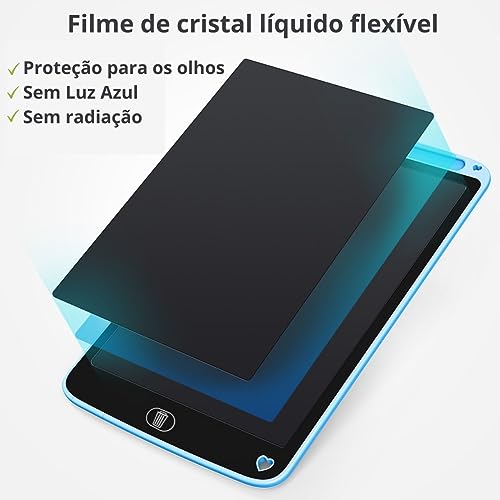 Lousa Mágica Infantil Tela LCD Para Desenhar e Brincar 8,5 Polegadas Educativo E Interativo Para Cri
