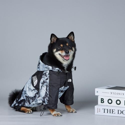 DogHartt Capa de chuva para cães, impermeável e à prova de vitórias, cordão ajustável, roupas para c