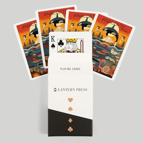 Lantern Press Naipes Poker 52 Cartas Geométrico Adultos miniatura 6