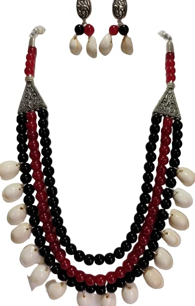 Glass bead with Shell Jewellery set (B0B8FW2QN6) Amazon Price History, Amazon Price Tracker