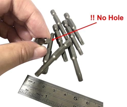 Image of aiyun 12-Piece T20 Security Bits, 2 Inch long S2 Steel Magnetic Security Screwdriver Set, 6 Point Star Driver Bit Set Screwdriver (50mm T20)