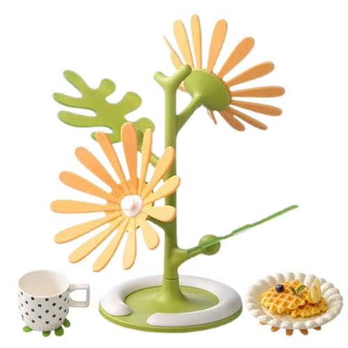 Posavasos con diseño de flores, almohadillas resistentes a altas temperaturas, salvamanteles de silicona antideslizantes, para bebidas, teteras, mesa de comedor, cocina, mostrador de casa de campo
