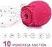2025 New Roses Shape Sucker for Women Toy Quiet 10 Speed Adult Toys Waterproof Automatic Electric Adult Toys Machine Pleasure Gift 36481 (Red1)
