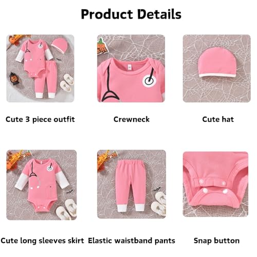 fioukiay Newborn Baby Boys Girls Halloween Outfits Infant Baby Halloween Clothes3
