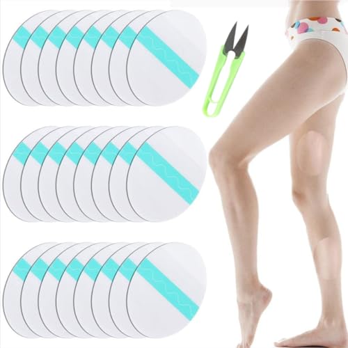 Cinta Invisible Antirozaduras para Muslos, Adhesivos Transparentes Antirozaduras para la Cara Interna de los Muslos, Almohadillas Deportivas Antirozaduras (24 Piezas) - J5