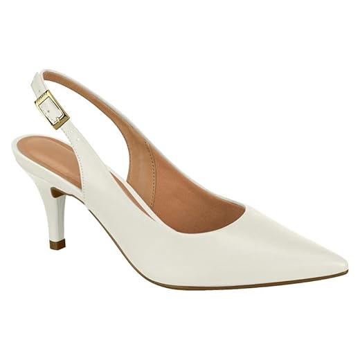 Scarpin Feminino Vizzano Sapato Social 1185.700 - Original (Branco Off, BR, Adulto, Numérico, 39)